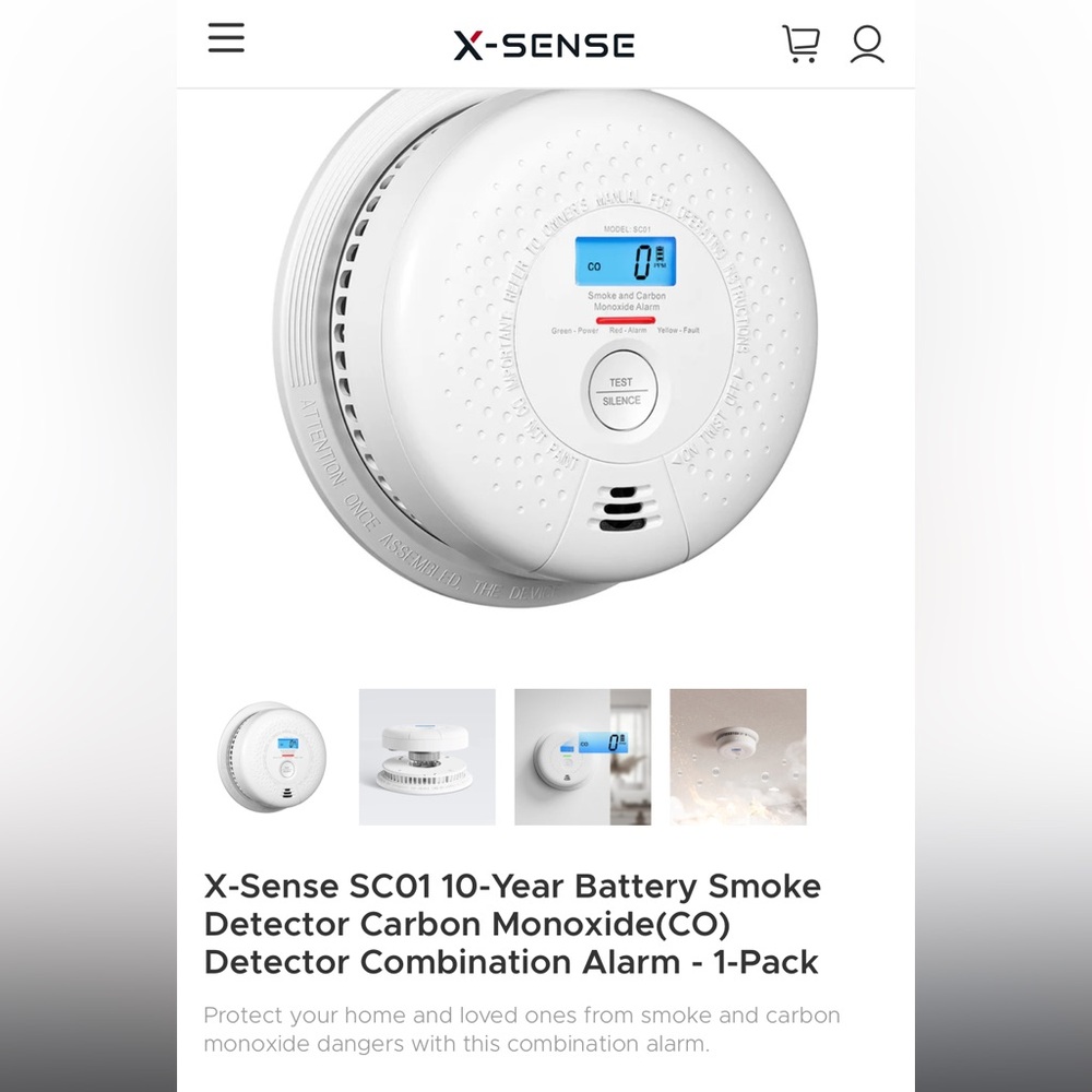 X-Sense smoke detector Never used
